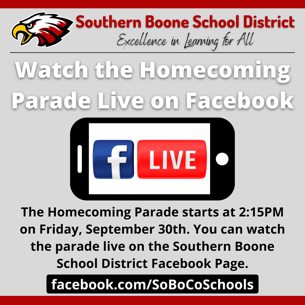 Homecoming Parade Facebook Live
