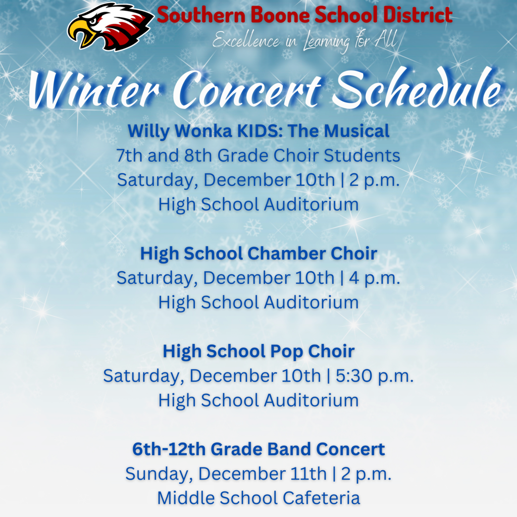 Winter Concert Schedule