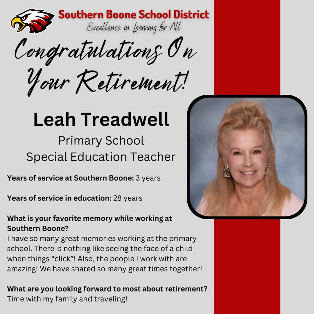 Leah Treadwell Retirement Spotlight